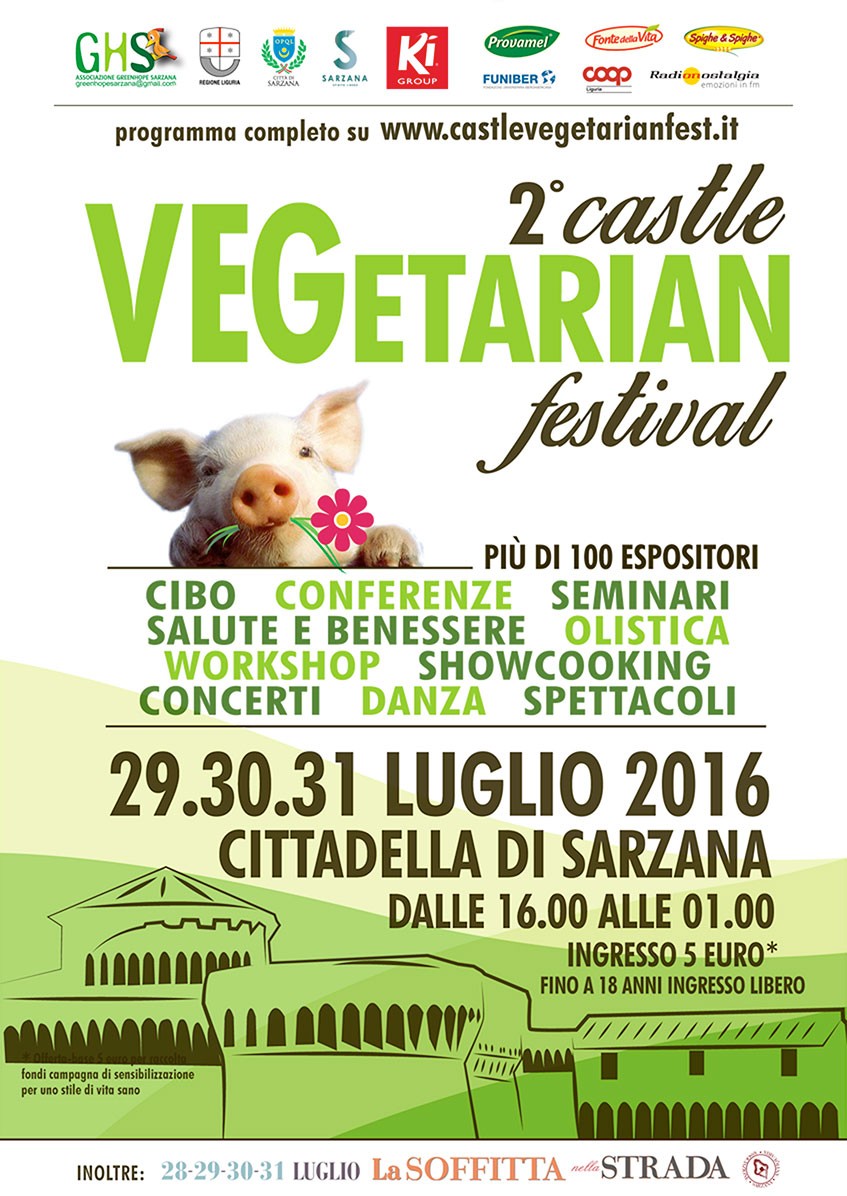 Arriva a Sarzana il Castle Vegetarian Fest